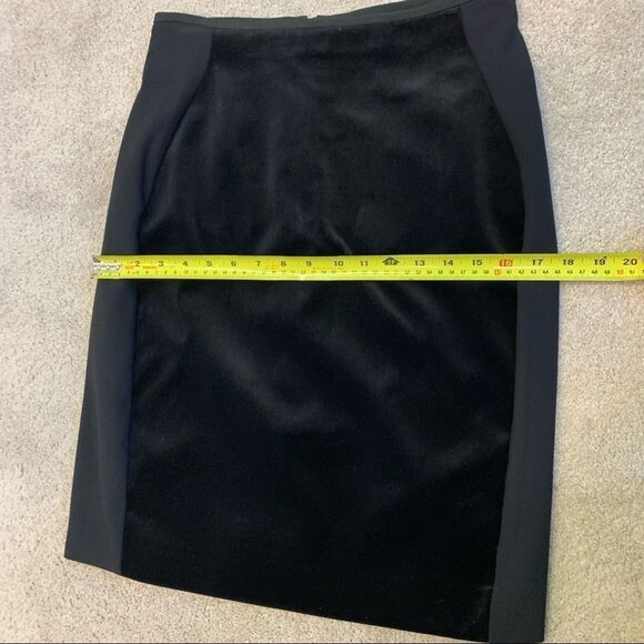 Stella McCartney Black Velvet Paneled Pencil Skirt 46 - Picture 11 of 13
